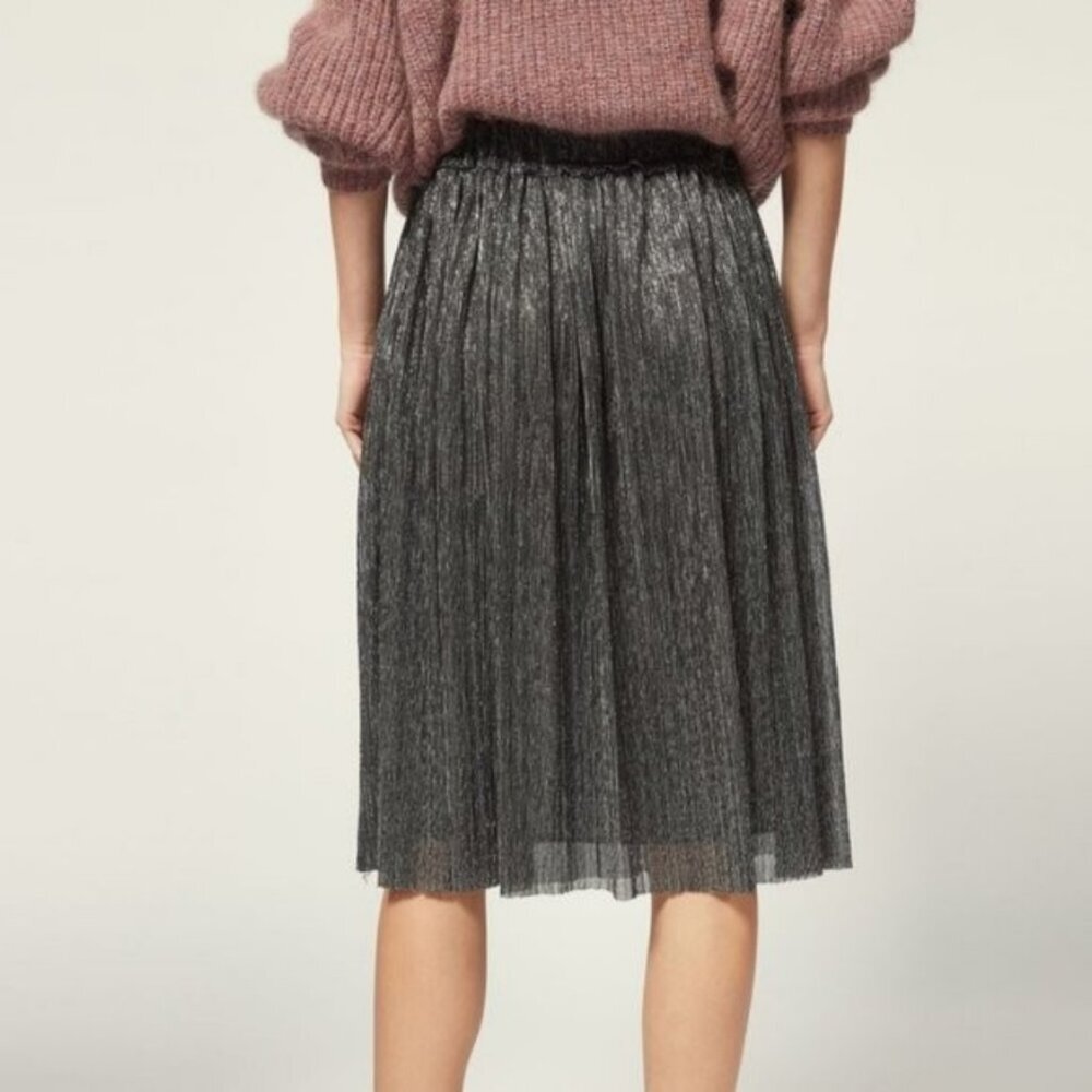 💕ISABEL MARANT ETOILE💕 Beatrice Skirt ~ Gun Metal EU 36 NWT - Picture 4 of 16